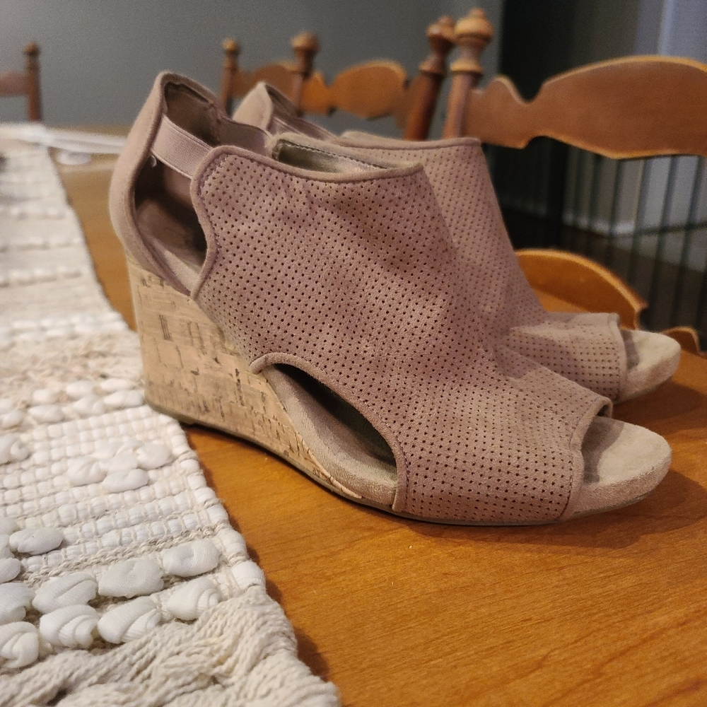 Suede Wedges